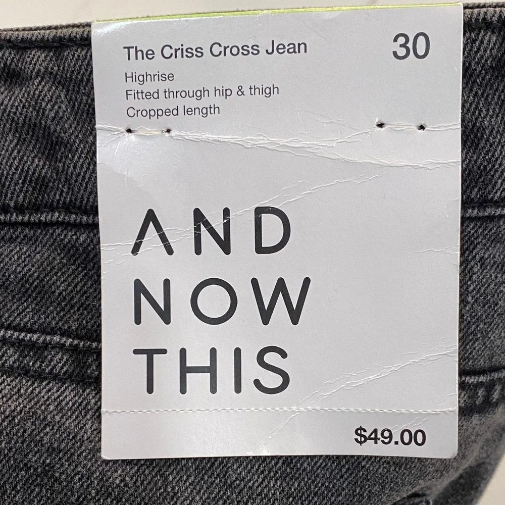 And Now This Women's Gray Cropped Jeans - Picture 2 of 4